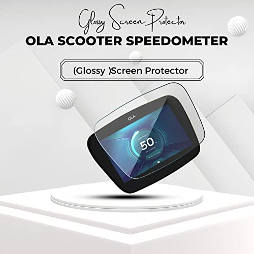 Image of FCS TPU Speedometer Screen Protector Guard For Ola S1 Pro, S1 Air | 9H Anti Shock Edge To Edge Screen Guard (Glossy)