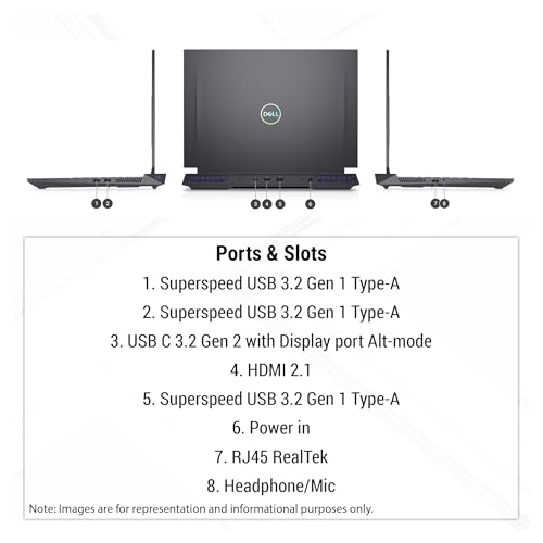 Dell G16 7630 Gaming Laptop, Intel Core i9-13900HX, 32 GB DDR5 RAM, 1 TB NVMe SSD, 16" QHD Display, NVIDIA GeForce RTX 4070, Backlit Keyboard, W11 Pro, Metallic Nightshade - Image 6