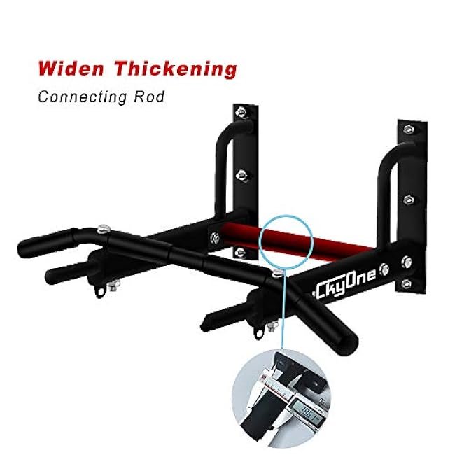 Wall Mount Pull Up Bar, Heavy Duty Steel Joist Mount Chin Up Bar, Pull-Up Bar With Wood Mount and Wall Mount Screws