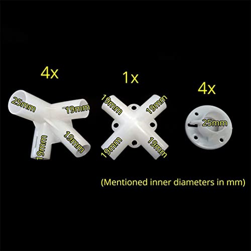 N+A Onseuk Gazebo Connector Set, Onderdelen voor 3x3m Gazebo Luifel Tent Voeten Hoek Center Connector, Gazebo… - Image 5