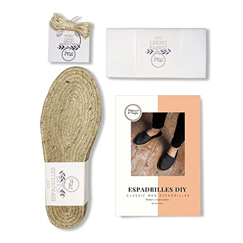 Kit DIY espadrilles Le Durable pour homme, idée cadeau chausson classique