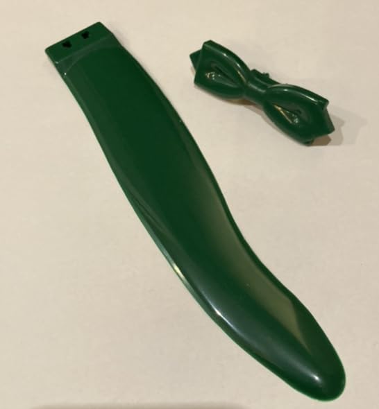 Set coda verde e papillon verde per kit più grande orologio gatto
