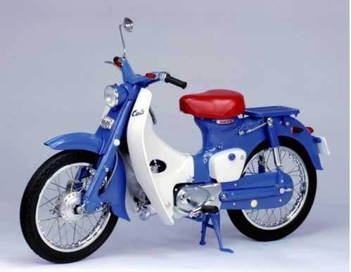 MM P EBBRO Honda Super Cub C100 Blue (1/10 die cast 10026) (japan import)