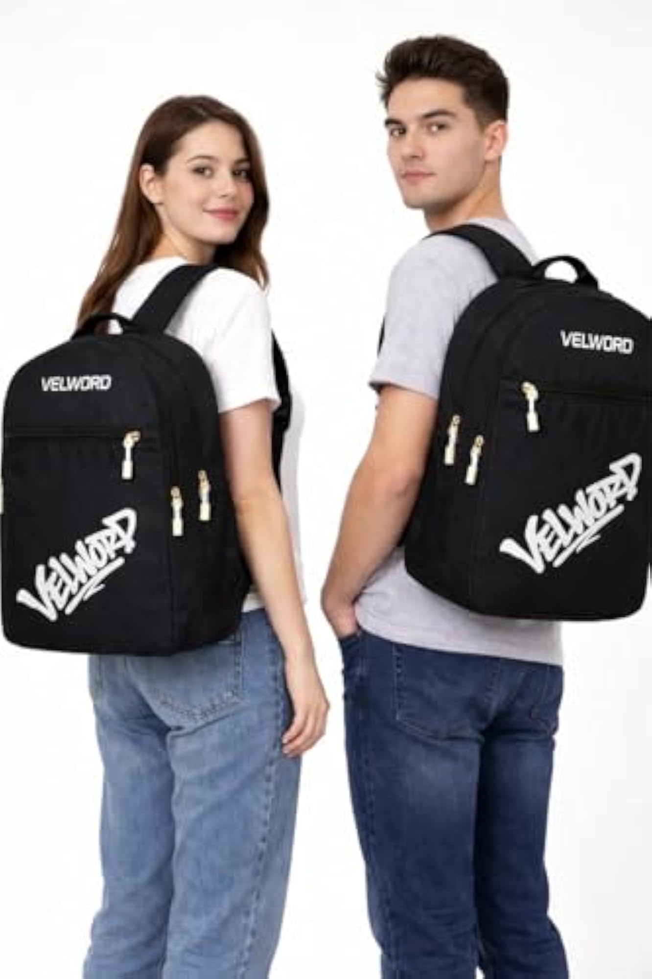 Valex Unisex Black Laptop Backpack, 28L & 19 Inch Compartment