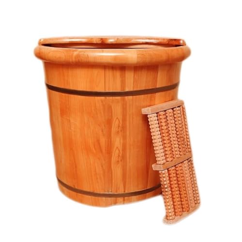 Bañera de pies de madera maciza para adultos