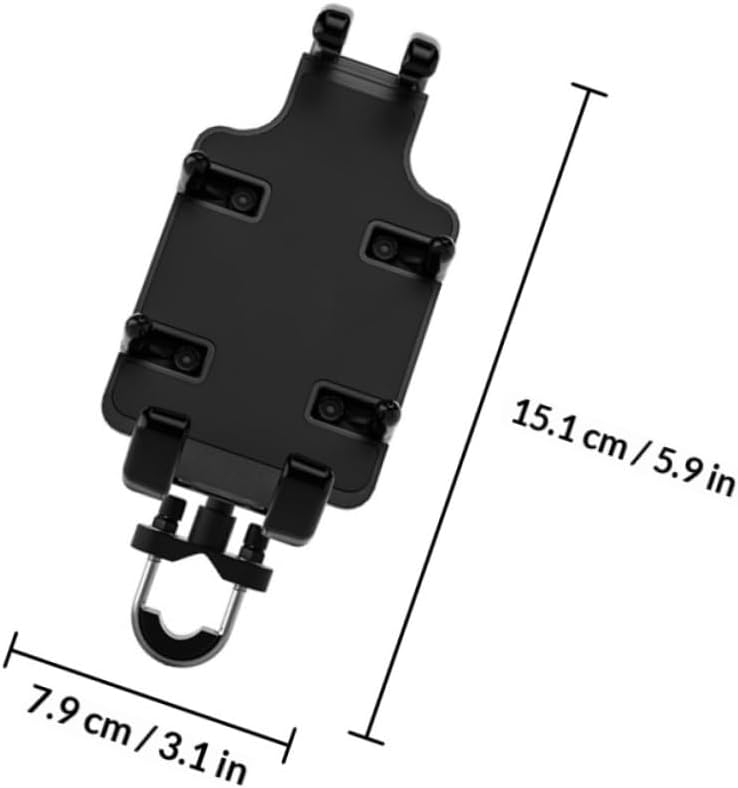 Aluminum Electric Motorcycle Phone Mount Holder for Riders Handlebar GPS Navigation Bracket Compatible with Motorbike and Off-Road Bikes