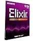 Elixir 11102 Saiten 80/20 Bronze Akustik-Gitarrensaiten mit NANOWEB Beschichtung, Medium (.013-.056)