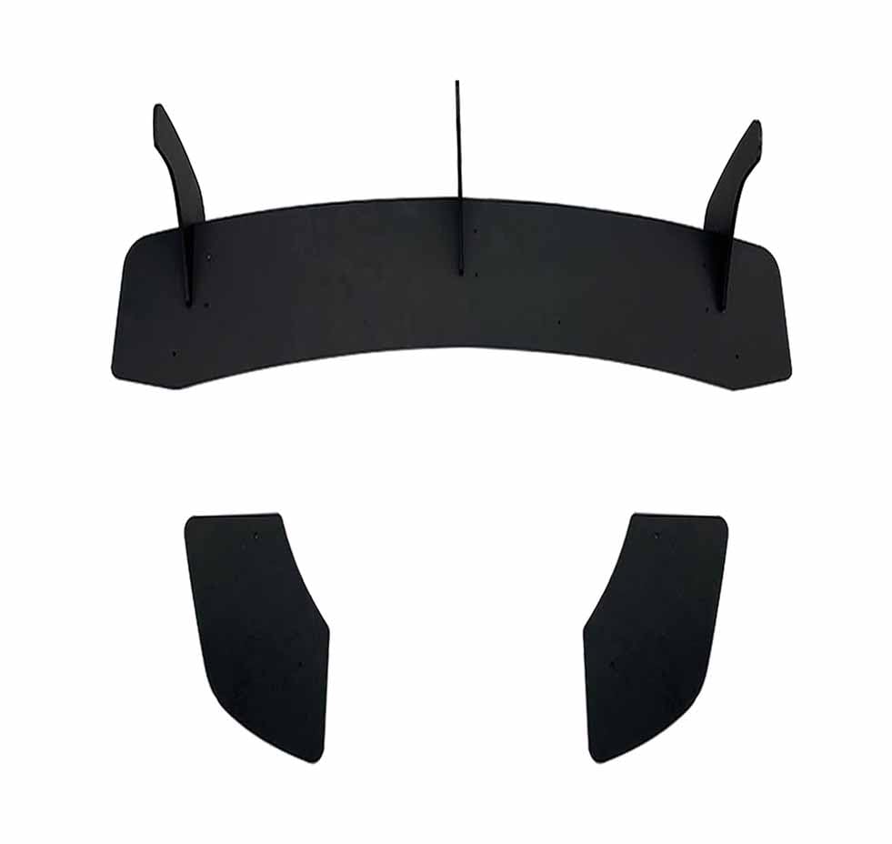 Divisor AleróN Difusor Labio para Scirocco R 2015-2016, Coche Parachoques Trasero Labio Diffuser Placa Alerón Divisor Protector Accesorios