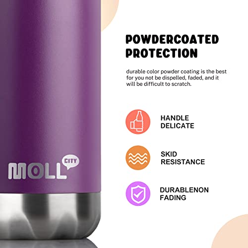 Image of Kids Water Bottle,9 oz Stainless Steel Vacuum Insulated,Dark Purple