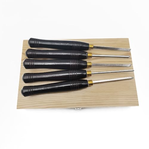 Set de 5 cinceles para torno de madera MKPARTY miniatura 4