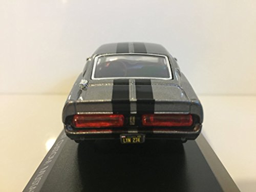 GreenLight Collectibles Gone in Sixty Seconds 1967 Ford Mustang Eleanor 1/43 Scale Diecast Model Car Gray - Thumbnail 4