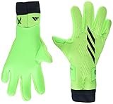 adidas Unisex-Adult X League Goalie Gloves, Solar Green/Black/Solar Yellow, 10