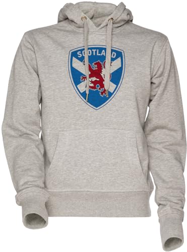 Sweat-shirt gris homme femme avec motif imprimé Scottish Lion et drapeau