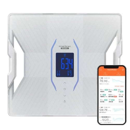 Amazon.co.jp: 体組成計 ヘルスメーター スマホ ホワイト RD-912 WH