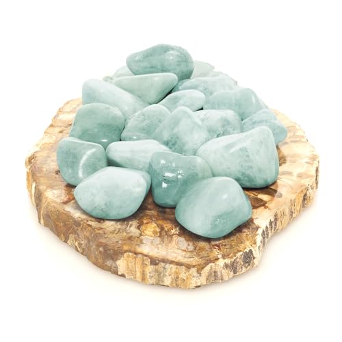 Mineral Est | Pierre roulée Aigue marine qualité Extra | Taille : 2,5 cm | Contre la confusion | Vendue à l'unité | Lithothérapie et chakras