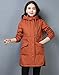 2021 Winter Damen Jacke Windjacke Plus Samt Plus Size Windjacke Mantel Damen Mittellange Beiläufige Warme Oberbekleidung Mit Kapuze R560-Orange,M