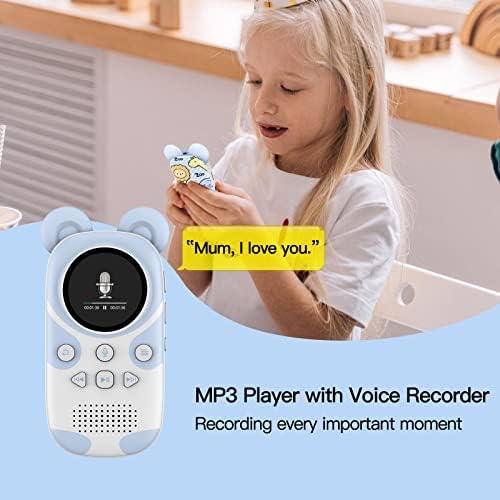 RUIZU Bluetooth MP3 Player for Kids, Cartoon Zoo Portable Music Player 16GB, Child MP3 Player with Speaker, FM Radio, Voice Recorder, Stopwatch, Pedometer, Support Micro SD Card up to 128GB 5 41KhIO5vSmL. AC