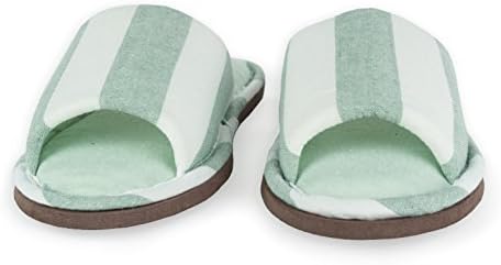 Relaxed Foot Slippers | Indoor & Outdoor Memory Foam | 1 Pair with Storage Bag Green