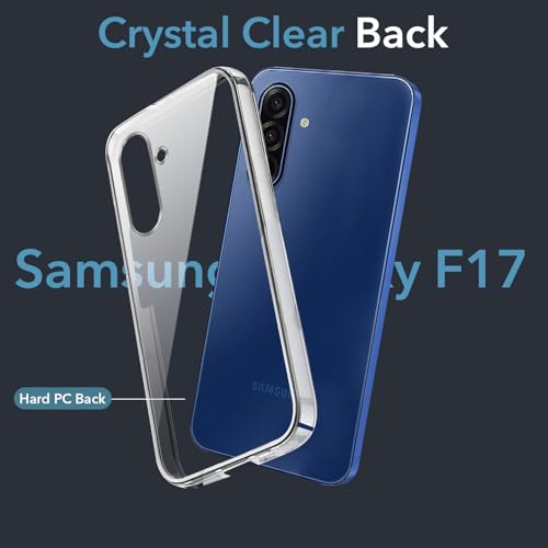 Image of Jkobi Lifetime Anti-Yellow Clear Back Cover Case for Samsung Galaxy A17 | Samsung Galaxy F17 | Samsung Galaxy M17 5G (Sleek Hard Crystal | Shockproof and Camera Protection)