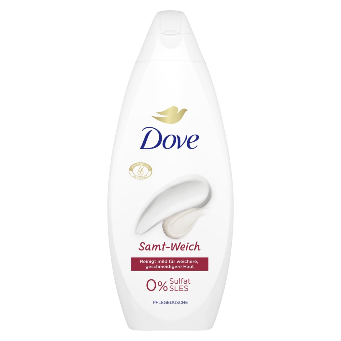 Dove żel pod prysznic, aksamitny, miękki, pielęgnujący żel pod prysznic z dermatologicznie potwierdzoną formułą dla bardziej miękkiej i gładkiej skóry, 250 ml