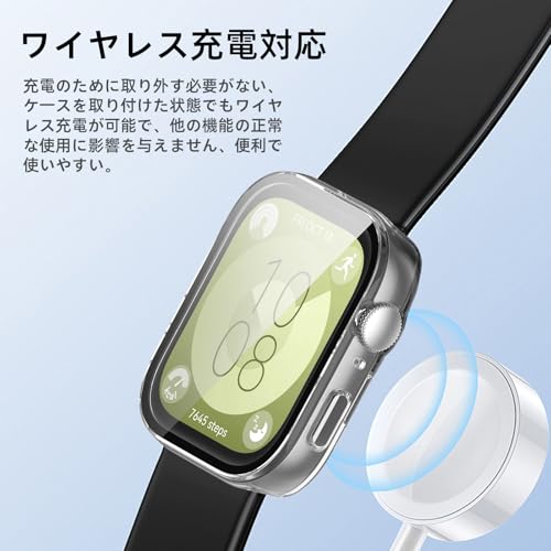 Image of For Huawei Watch Fit 3 Protective Case, Lightweight PC + Tempered Glass Cover, 9H Hardness, Easy Installation, All-in-One Protection, Anti-Scratch, Shockproof, HD High Transmittance