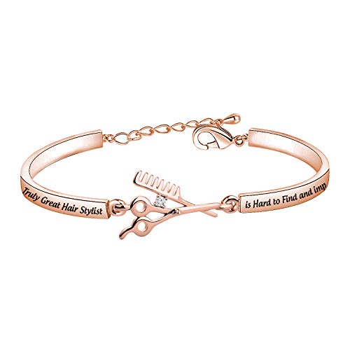 ENSIANTH Truly Great Hair Stylist Bracelet Gift for Cosmetologist & Hairdresser