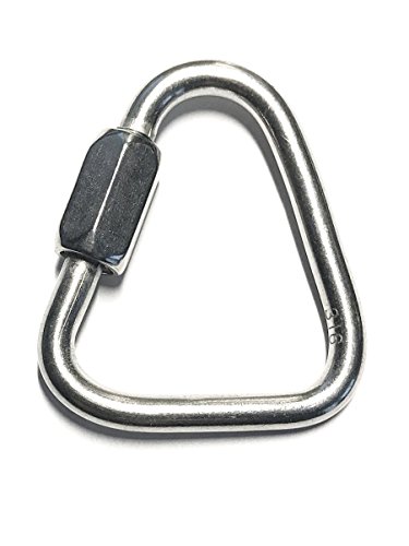 Stainless Steel 316 Delta Quick Link 1/8 (3.5mm) Marine Grade Triangle