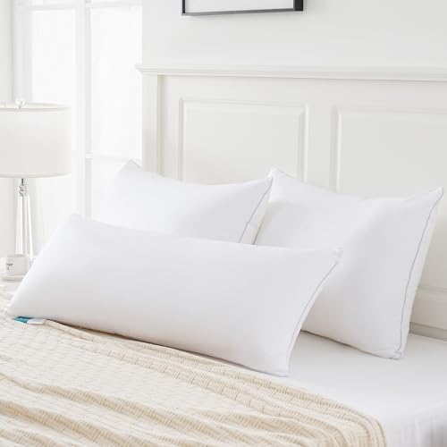 Image of Oubonun 14 inchx36 inch Throw Pillow Insert - Plush and Supportive Decorative Cushion with 100% Cotton Cover, for Couch, Sofa, Bed, Chair - Pack of 1