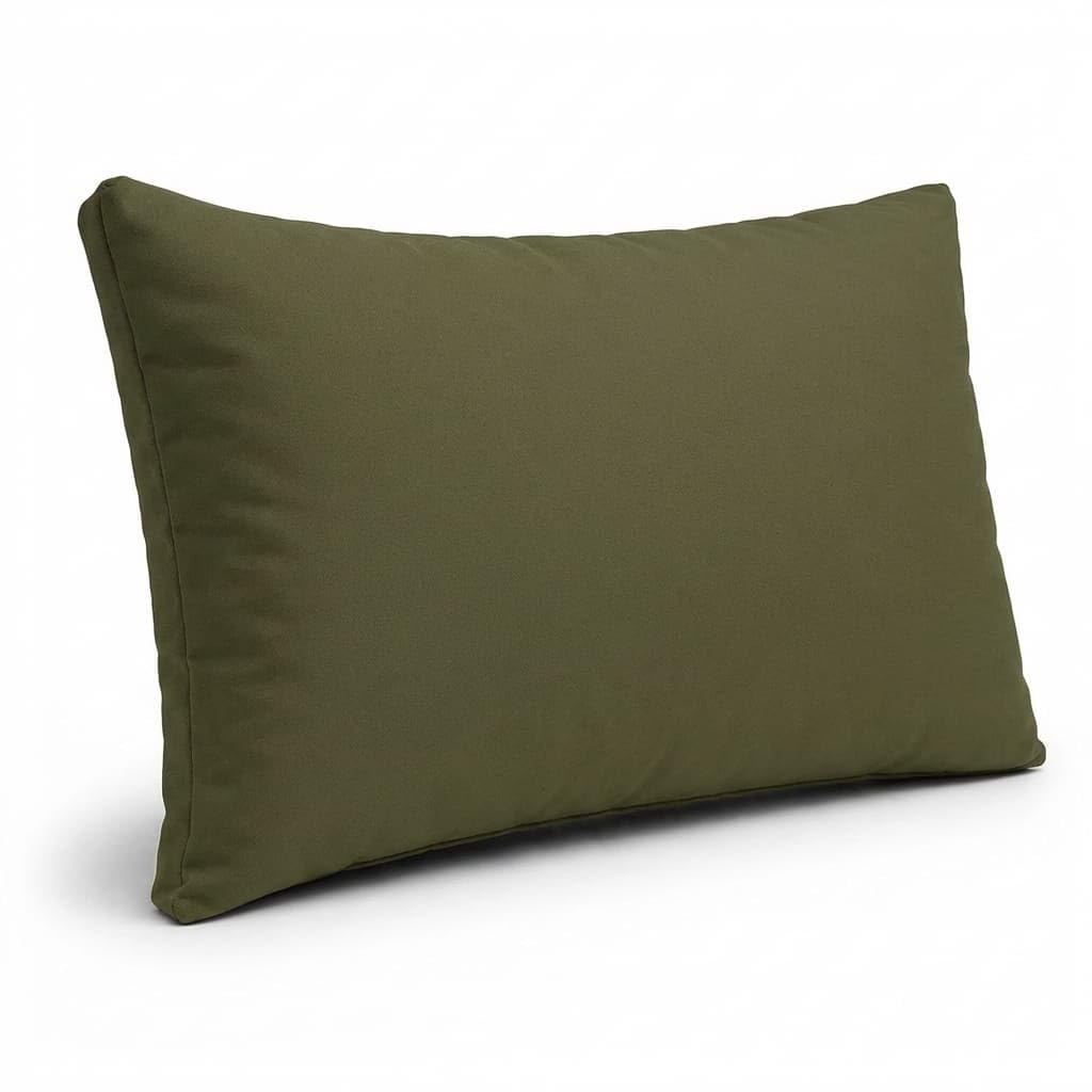MOTHER LAND Rattan Garden Furniture Cushions Replacement Seat Pads Outdoor Patio Sofa Chair Cushions Water Resistant Thick Foam Support (Olive Green, Back 50x40cm)
