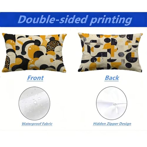 Housse de coussin extérieur 40x70 rectangulaire imperméable - 3