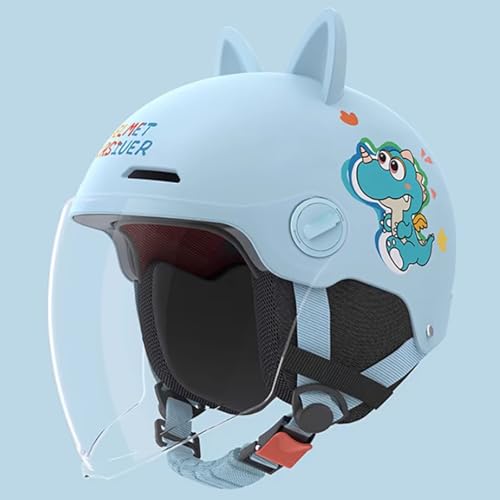 Casque moto enfant rose licorne homologué ECE pour vélo et trottinette fille 3-12 ans