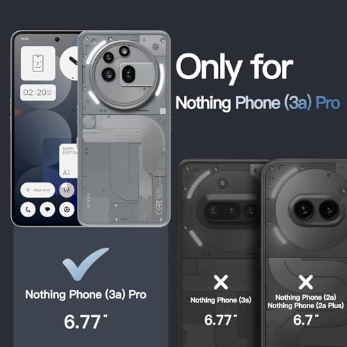 Image of REALCASE Silicone Nothing Phone 3A Pro 5G Back Cover Case | Scratch Resistant Protective Crystal Clear Transparent | Bumper Back Cover Case for Nothing Phone 3A Pro 5G