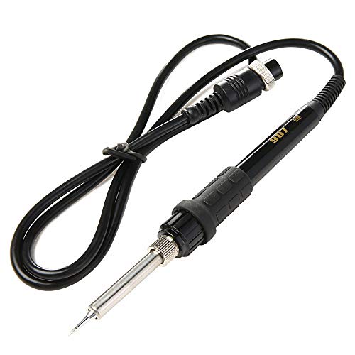 Image of SCHOFIC 936 Rework Soldering Station Set with Soldering Iron Handle, Iron Holder, High Temperature Resistant Sponge, Manual, and Power Plug