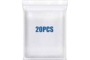 20 Pack Medium Ziplock Bags, 10"x13"