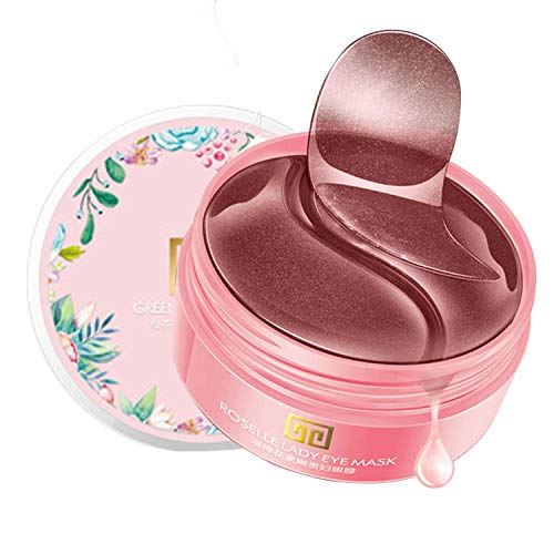 TOMBLIVE Rich in Rose Vitamin Collagen Eye Mask Anti-aging Wrinkle eye mask Cooling Eye Pads Firming Under Eye Mask for Relaxing Dark Circles and Eye Bags, 30 Pairs