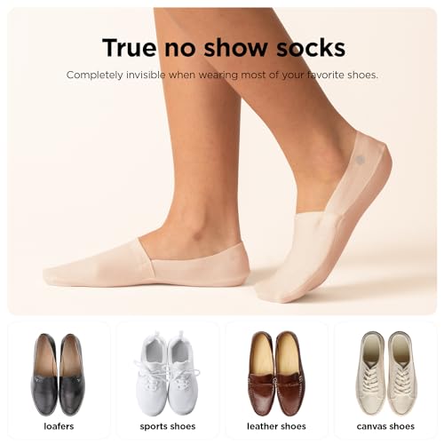 Image of Storm Empire No Show Socks 3 Pairs for Women and Men, Non Slip, Low Cut Liner, Invisible, Loafer, Sneaker, Flats, Boat Socks