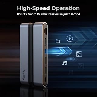 SMALLRIG 9 in 1 CFexpress Type A Card Reader Docking Station with USB3.2 (Gen 2) 10Gbps, SD/TF/CFexpress Type A Readers, USB-A/USB-C/HDMI/Gigabit Ethernet Ports, for iPhone for Mac -4663