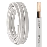 YDDECW 14/2 NM-B Wire with Ground - 10FT 14 Gauge Non-Metallic Sheathed Cable Pure Copper 14 AWG 2 Conductor Residential Indoor Wire for Outlets, Switches and Other Loads etc.