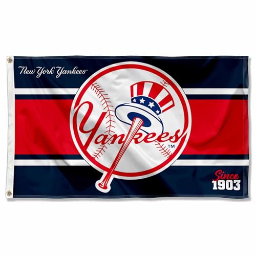 WinCraft NY Yankees Retro Vintage Throwback 3x5 Foot Grommet Banner Flag