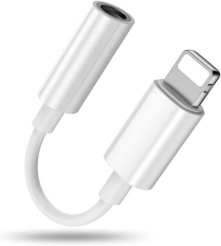 Headphone Adapter for iPhone 13 to 3.5mm Headphone Jack Earphone Converter for iPhone 12/13/11/Xs Max/XS/X/XR/8/7 Plus for iphone Dongle Headphone Audio Jack Adapter Earphone Adaptor Support All iOS