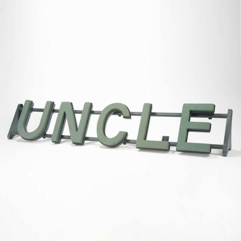 Uncle Plastic Backed Letter Frame - Wet Foam - Val Spicer - LARGE ITEM