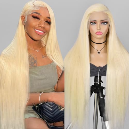 Alididi 30Inch 613 Lace Front Wig Human Hair 150 Density 613 13x6 Lace Front Wig Human Hair Blonde Wig Human Hair Straight Wig Human Hair (613 Blonde Wig)