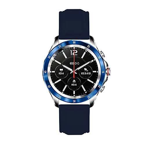 Image of ACM Watch Strap Leather Belt 20mm Compatible with Noise Noisefit Nova Smartwatch Casual Classic Band Blue