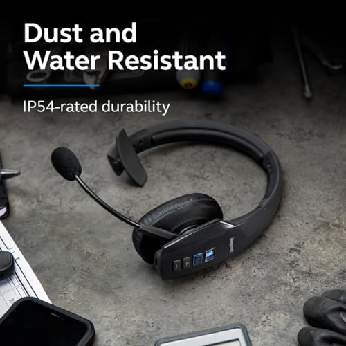 Image of BlueParrott B450-XT Noise Cancelling Bluetooth Headset - Updated Design with Long Wireless Range, Up to 24 Hours of Talk Time & IP54-Rated Wireless Headset (Renewed)