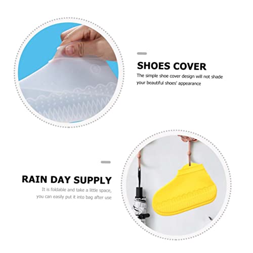 Abaodam Shoe Cover Reusable Shoe Rain Cover Shoe Waterproof Feet Overshoes Covers Impermeable Rain Shoes miniatura 5