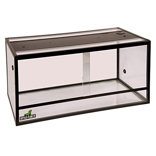 REPTILES PLANET Aluminium Elegance Terrarium pour Reptile/Amphibien 120 x 50 x 90 Noir