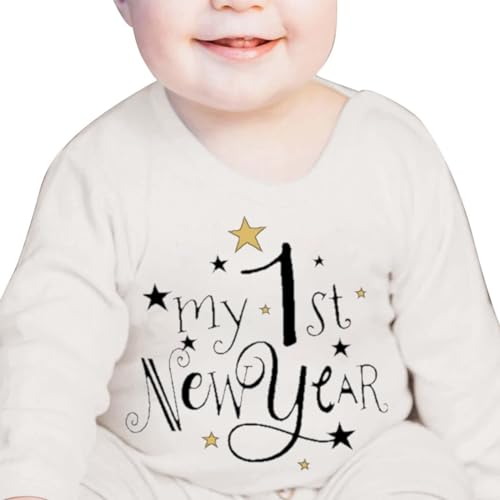 Newborn Outfit Girls Jumpsuits My First New Year Clothes Newborn Infant Baby Boy Girl New Year Outfits Romper Baby2