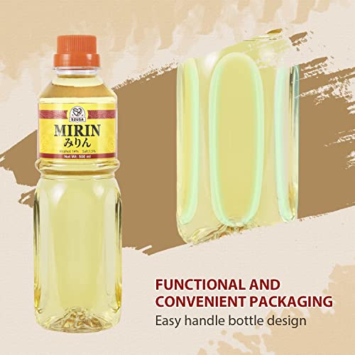 Image of 52USA Mirin Cooking Wine, Authentic Japanese Seasoning for Sauces, Marinades, and Glazes, 16.9 FL OZ Bottle
