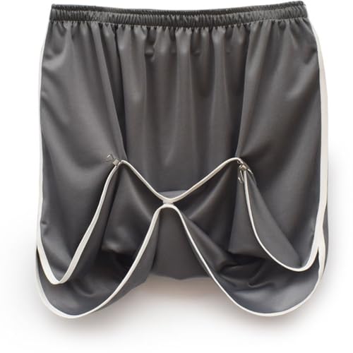 Post Surgery Men's Skirt Ice Silk Long Leg Boxer Brief Underwears Plus Size Casual Sleeping Shorts Underpants2