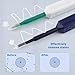 BWWNBY 2pcs Fiber Optic Cleaner Pen, Fiber Optic Connector Cleaning Pen, Fiber Cleaning Pen Over 800 Cleans Times for 1.25mm LC 2.5mm SC/FC/STE2000